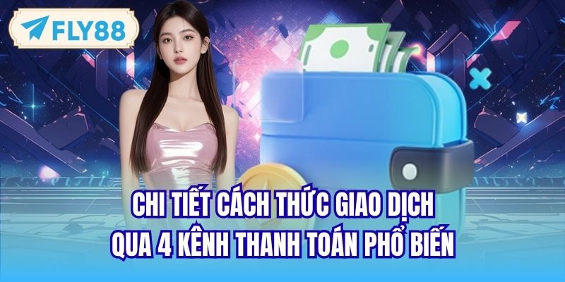 Chi tiết cách thức giao dịch qua 4 kênh thanh toán phổ biến