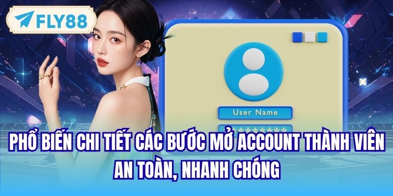 Phổ biến chi tiết các bước mở account thành viên an toàn, nhanh chóng