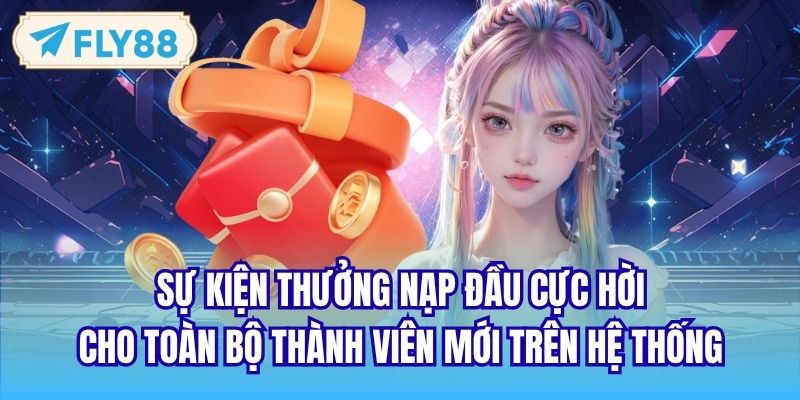 Sự kiện thưởng nạp đầu cực hời cho toàn bộ thành viên mới trên hệ thống